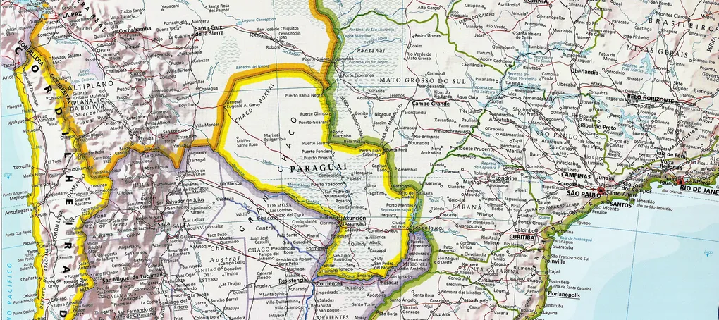 Map of Paraguay