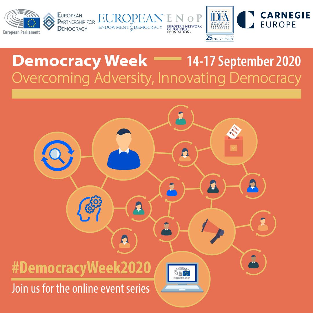 Graphic about Democracy Week 14-17 September 2020
