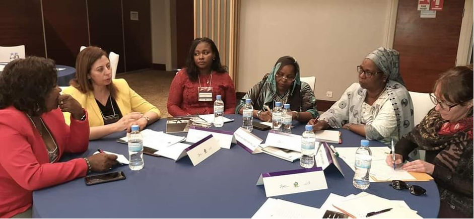 Women sitting around a table during a meeting