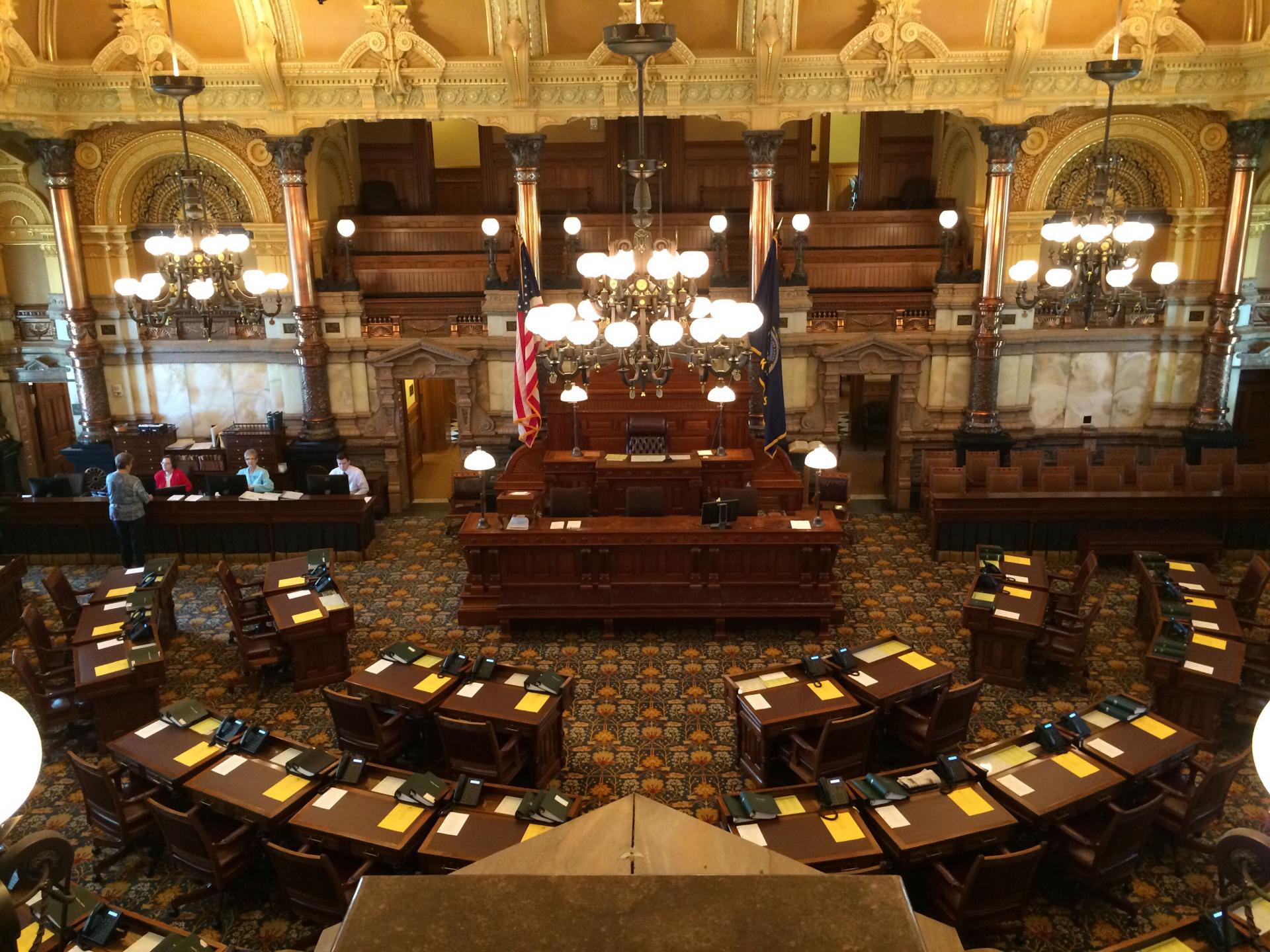 Interior of Kansas senate
