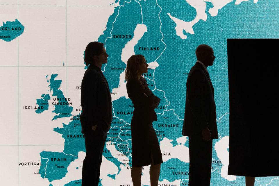 People lining to vote