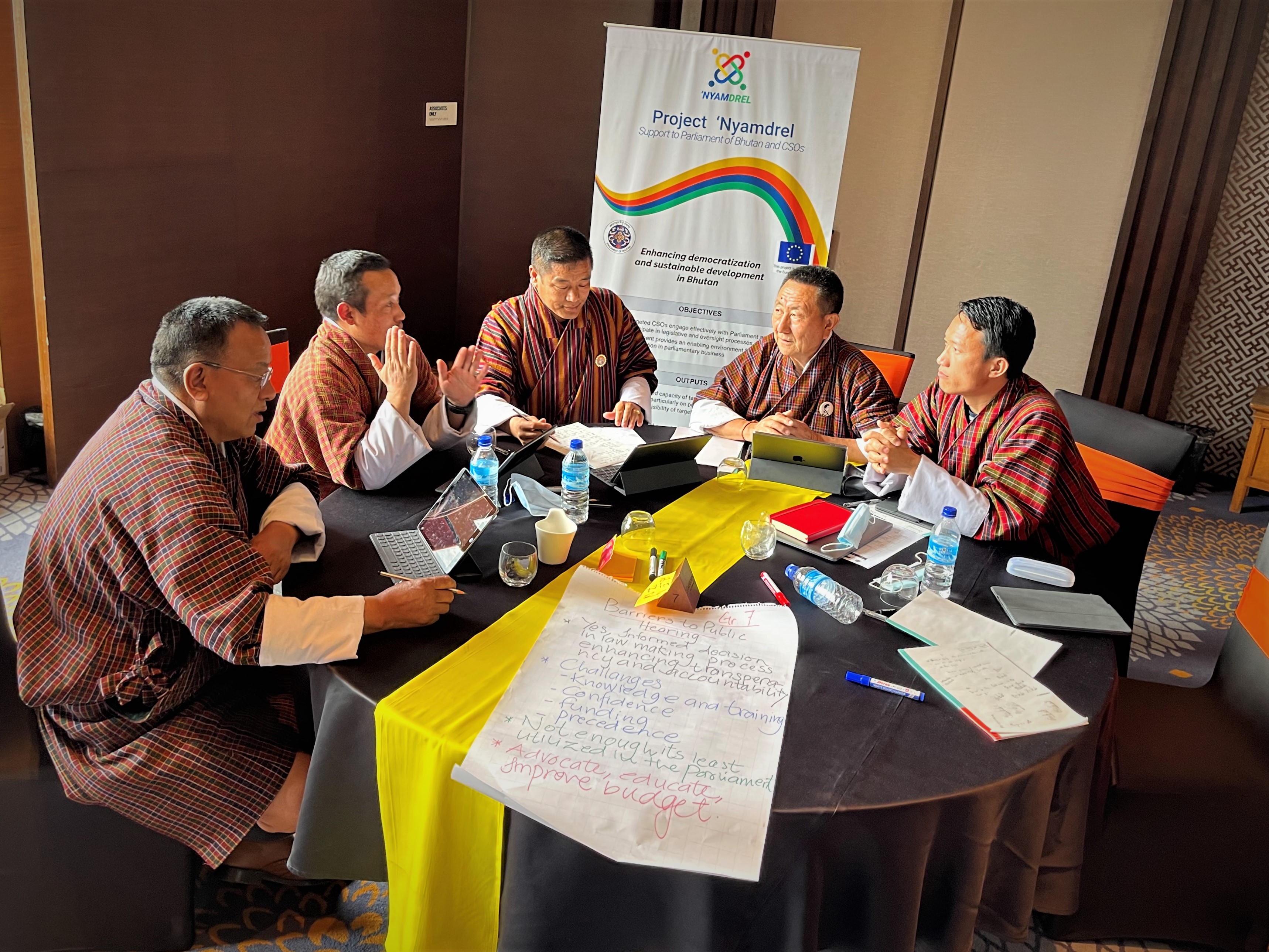 The Parliament of Bhutan and civil society organizations are working together to improve the legislative process, under the Project ‘Nyamdrel.