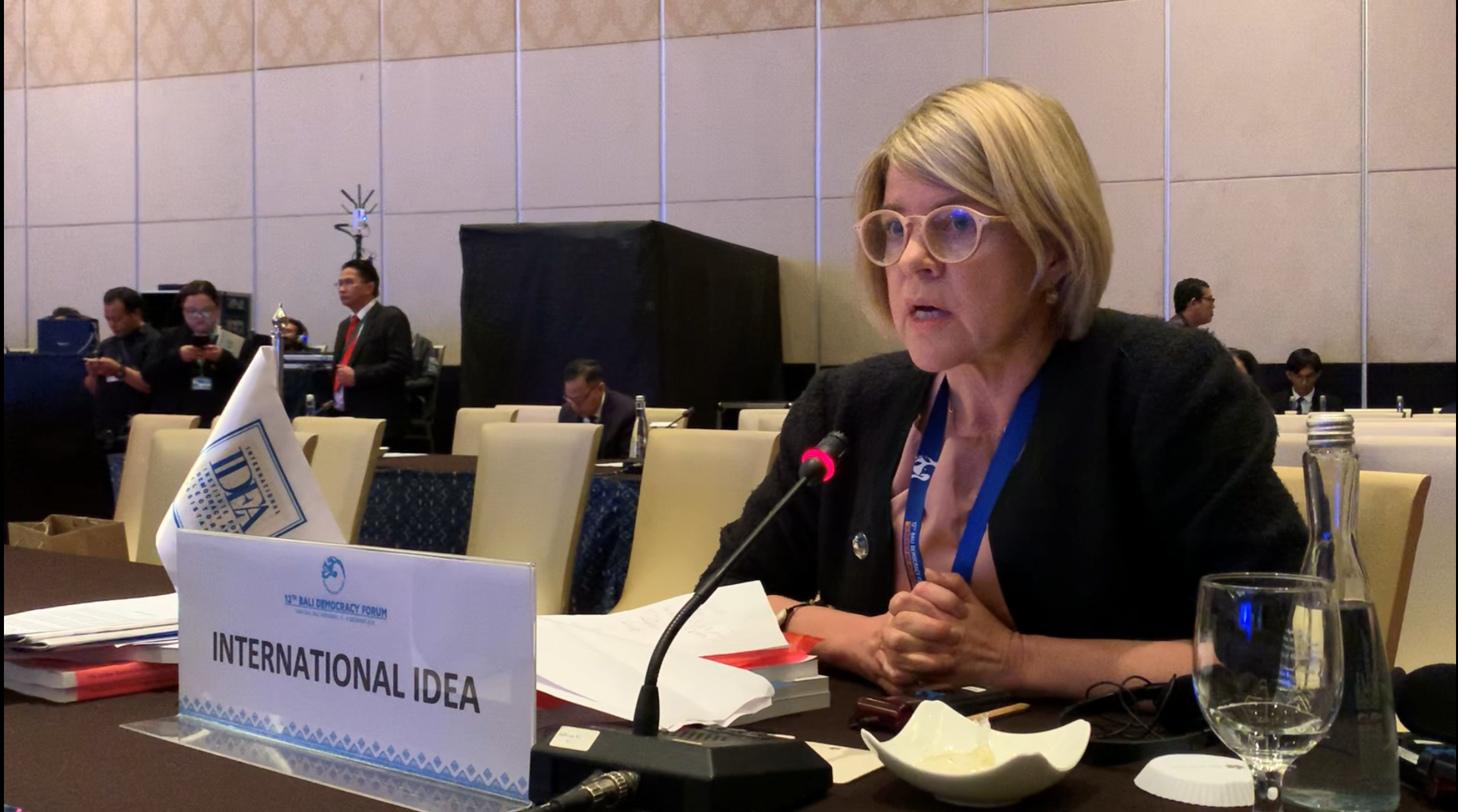 Leena Rikkila Tamang, International IDEA Statement at the 12th Bali Democracy Forum, session one about Moving Towards Inclusive State Building  Bali Democracy Forum 5th -6 December