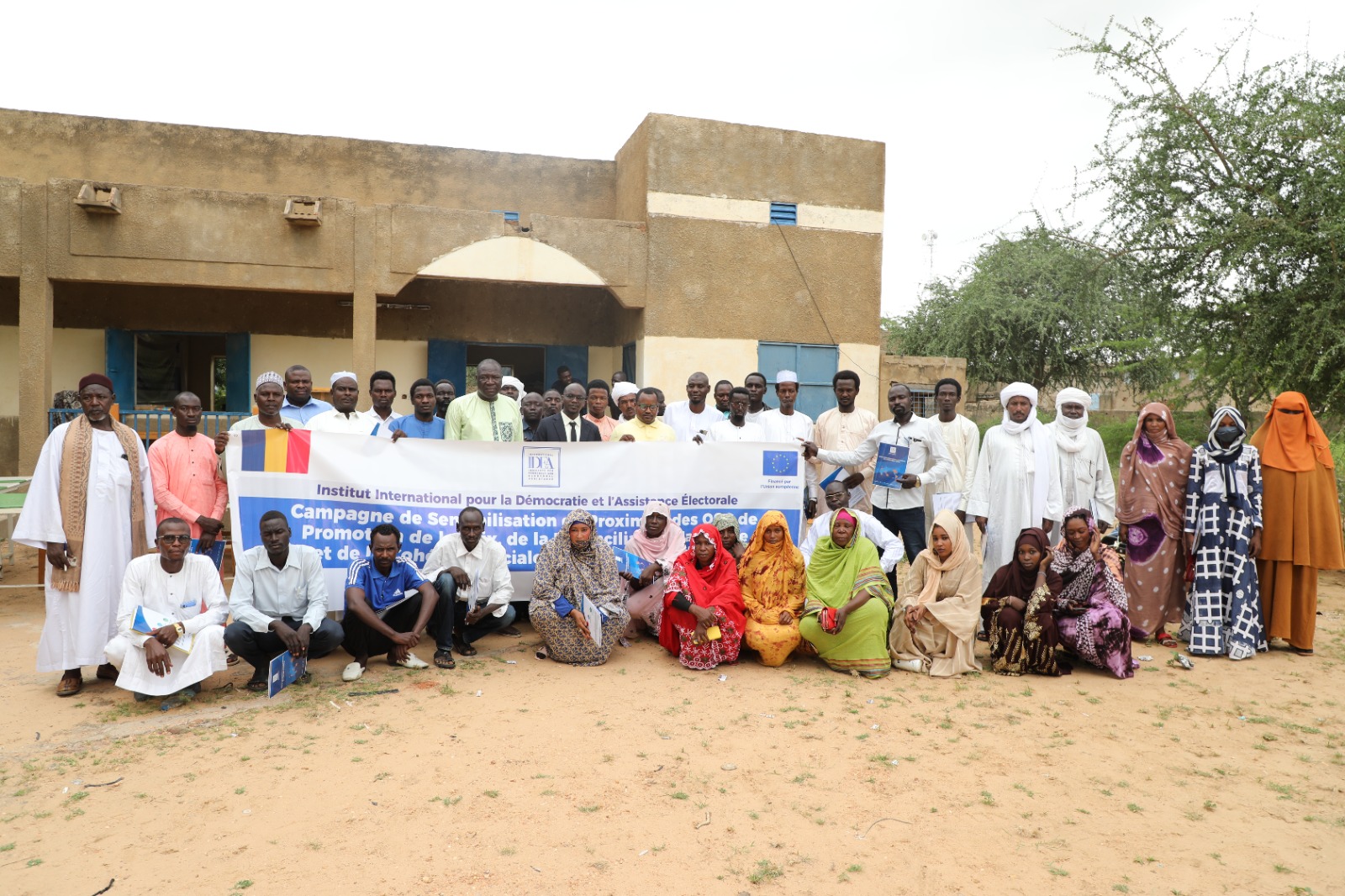 Group photo of Civil Society Organizations members in Adré, Chad.