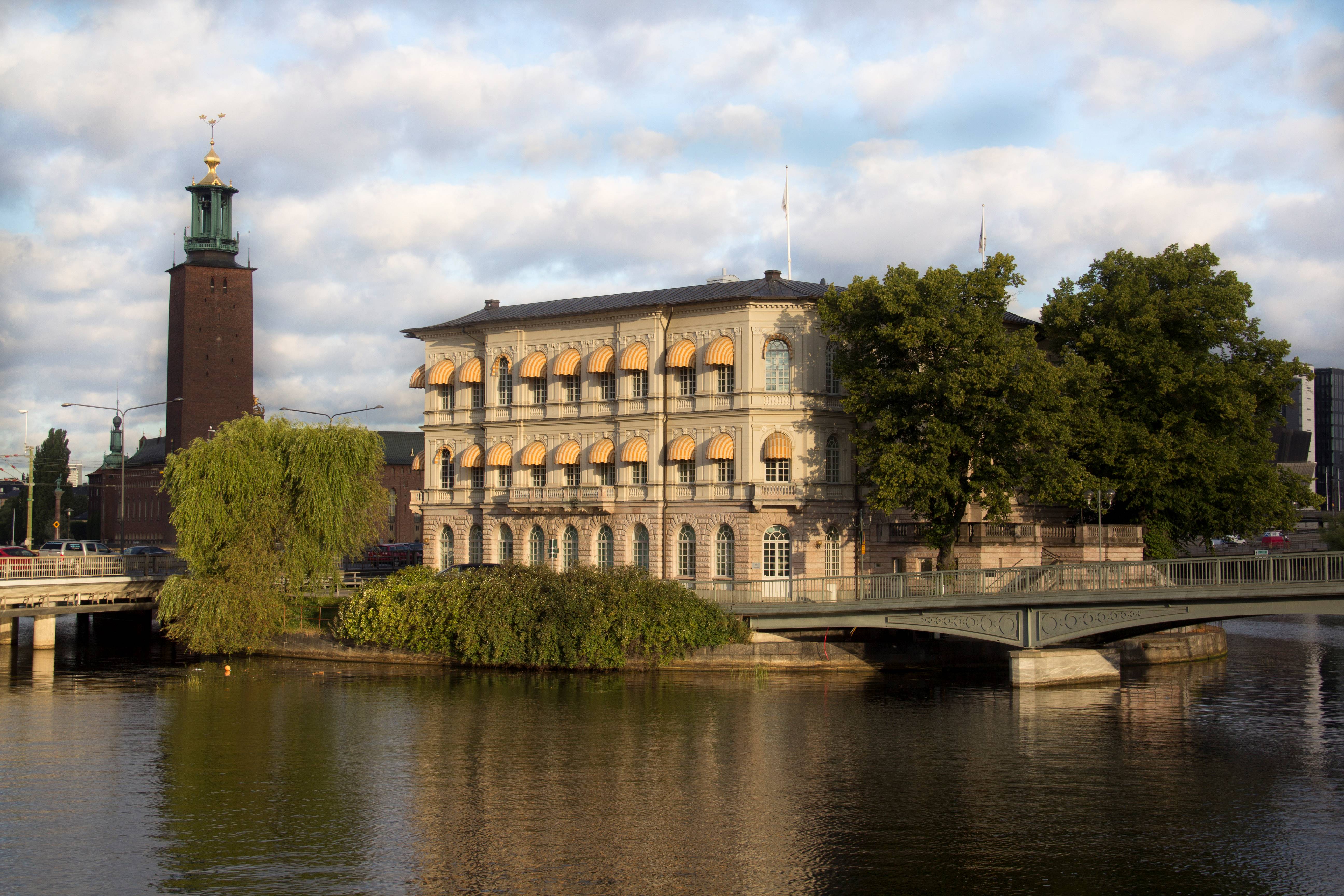 View of Strömsborg in Sweden.