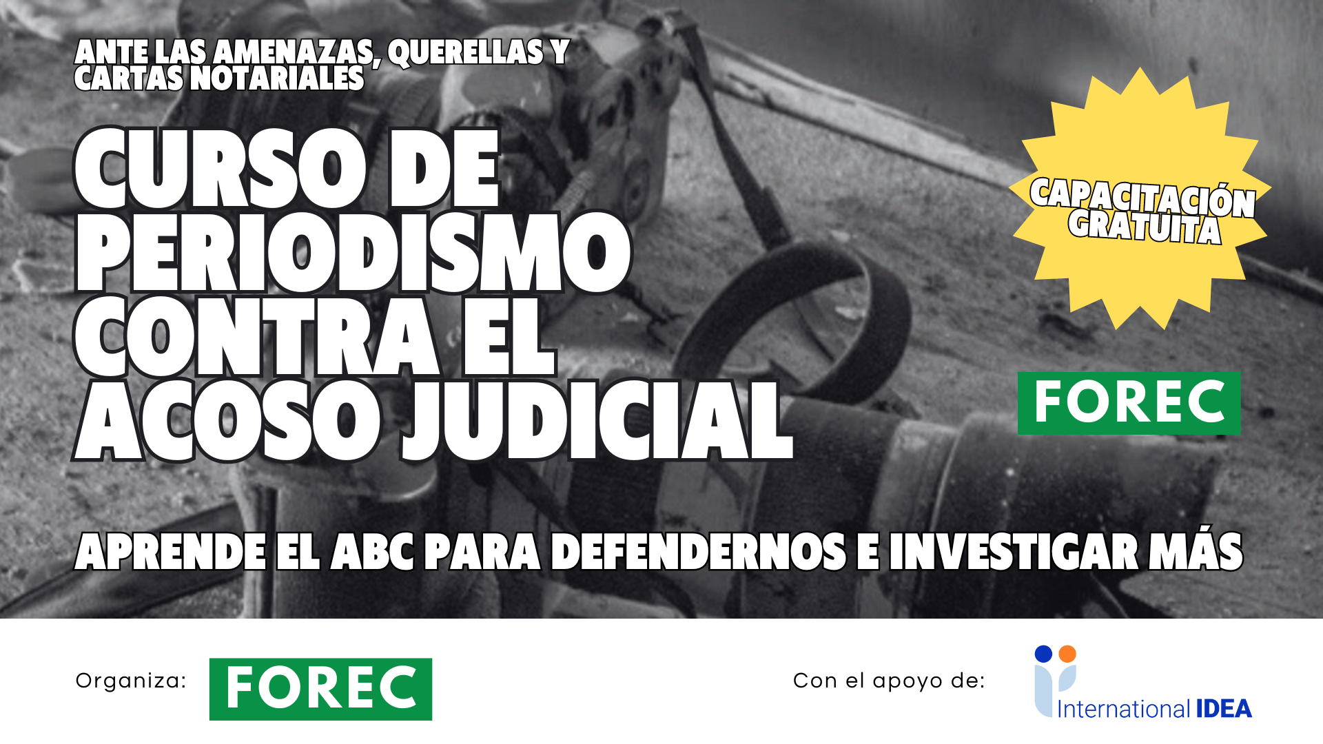 Curso de Periodismo Contra el Acoso Judicial