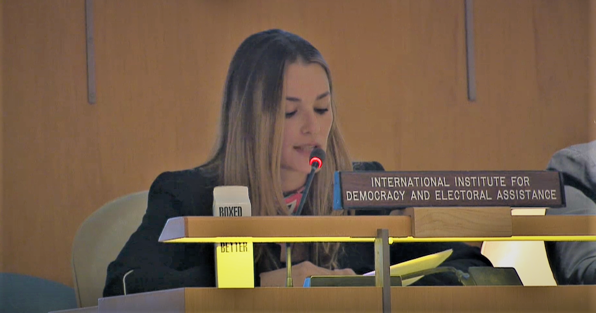 Statement delivered by Ms Amanda Sourek on behalf of International IDEA