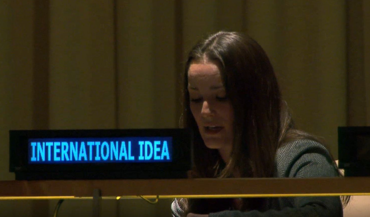 Statement delivered by Ms Amanda Sourek on behalf of International IDEA