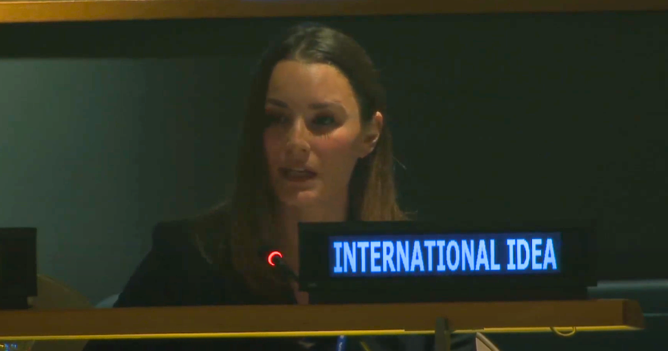 Statement delivered by Ms Amanda Sourek on behalf of International IDEA