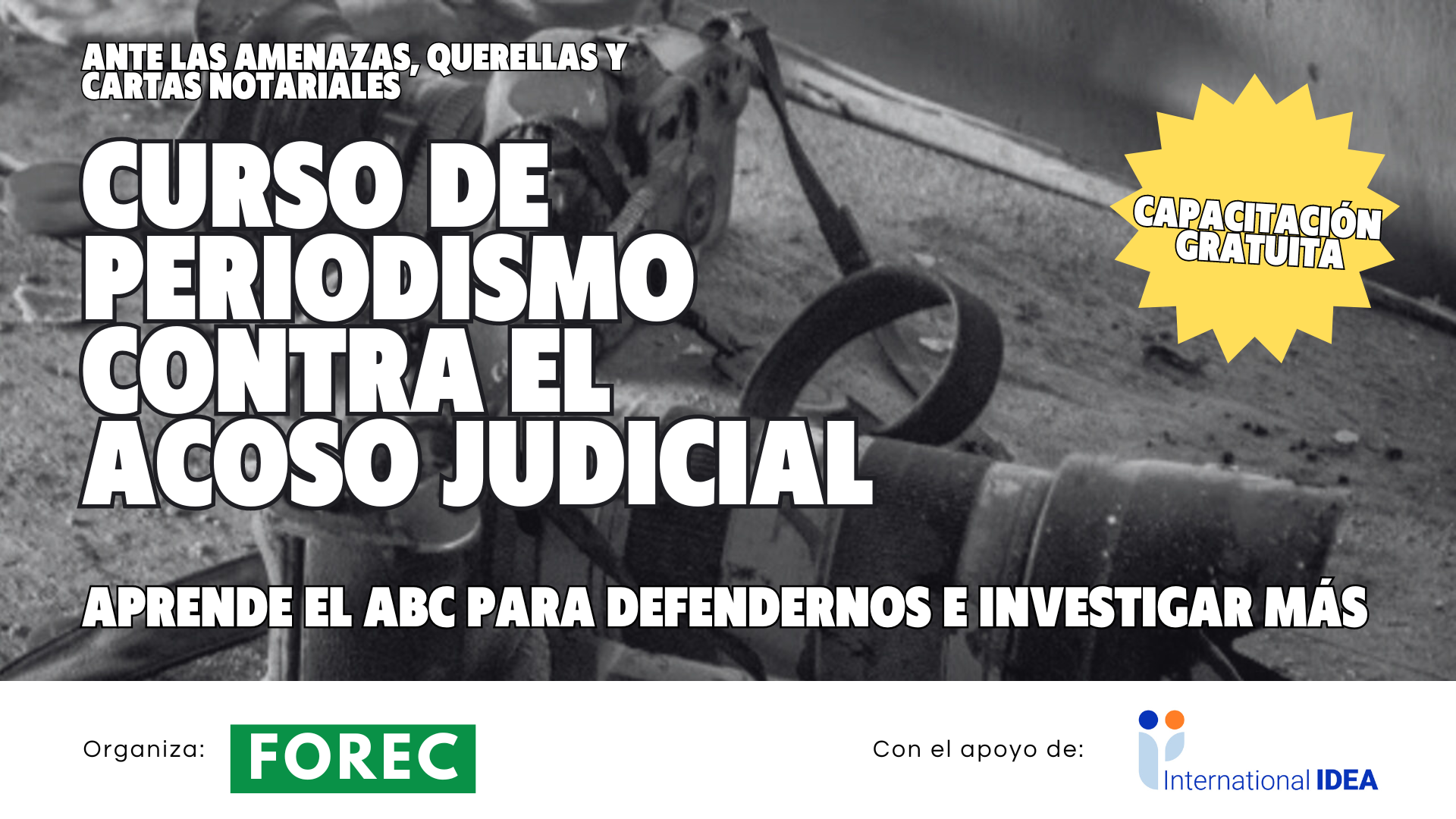 Curso de Periodismo contra el Acoso Judicial