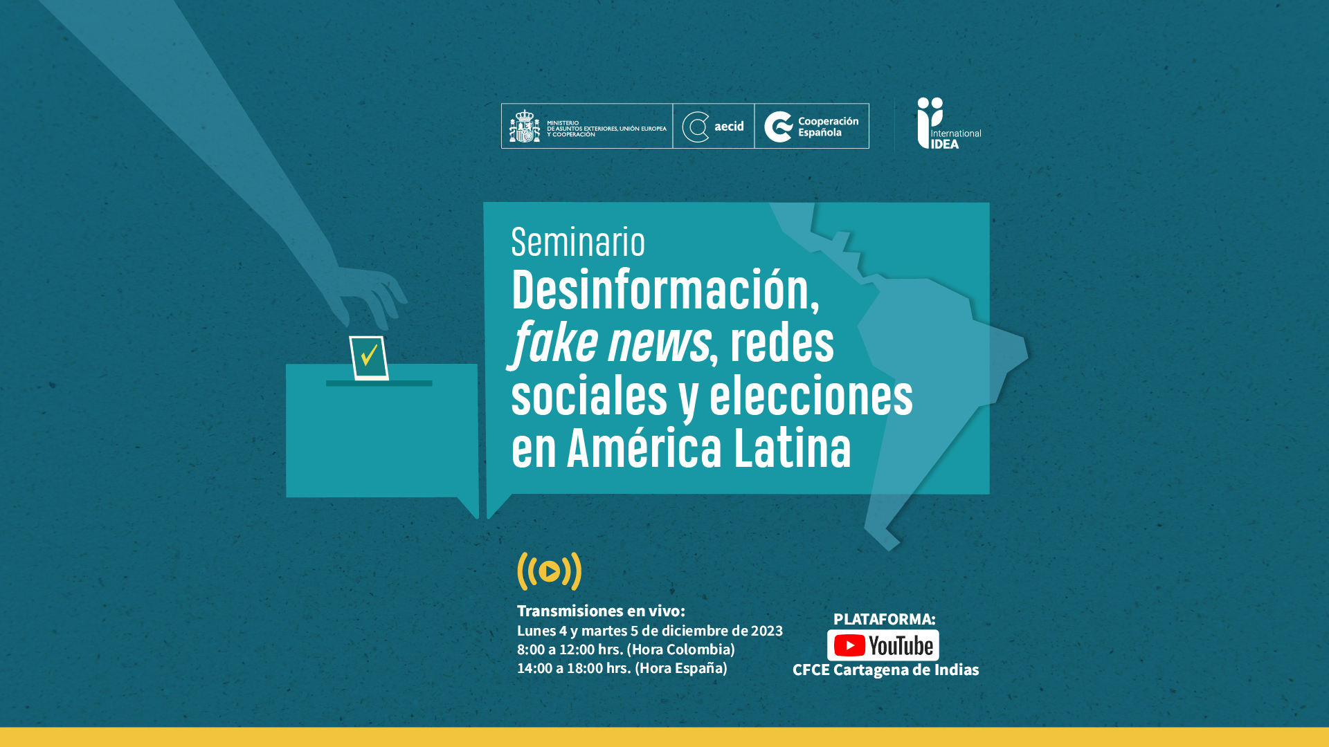 Seminario sobre Desinformación, Fake News, redes sociales y elecciones en América Latina.