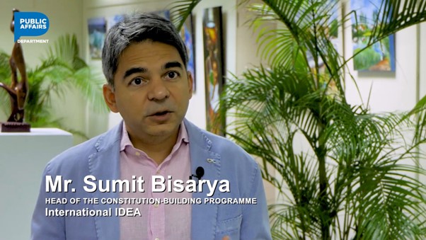 Sumit Bisarya, Head of the Constitution-Building Programme at International  IDEA. 