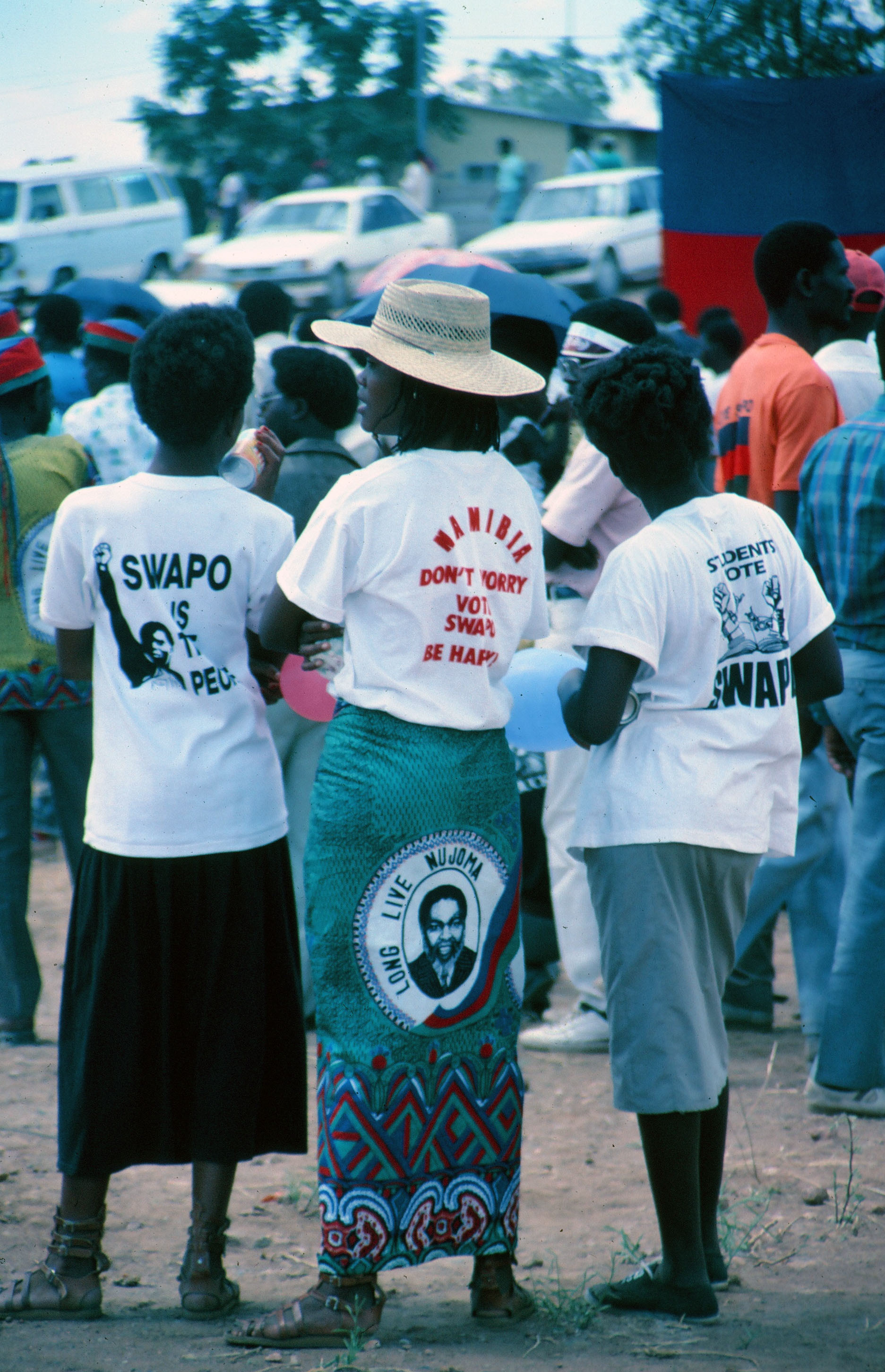 Clothes showing support for SWAPO 