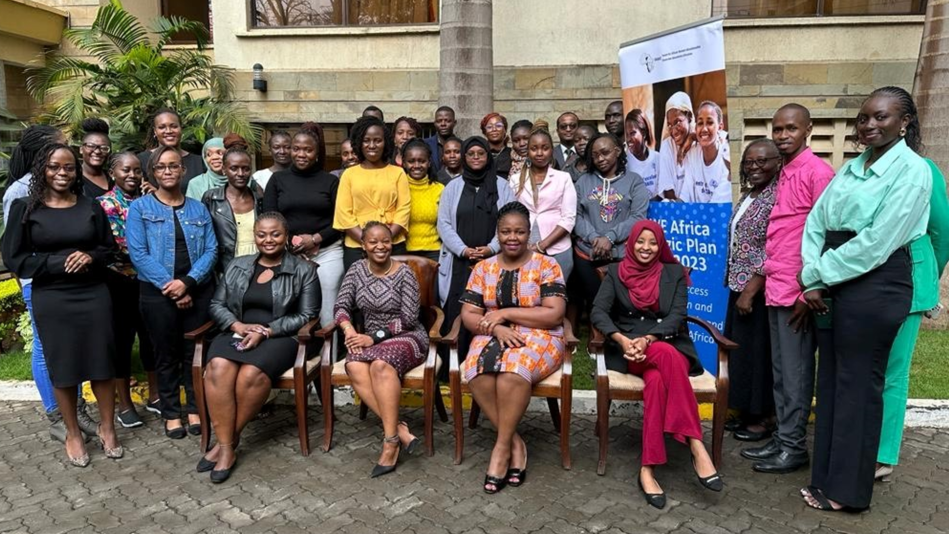 Group photo of journalists, editors and members of staff from FAWE, International IDEA, FEMNET and AMWIK during the media training. Source: FAWE