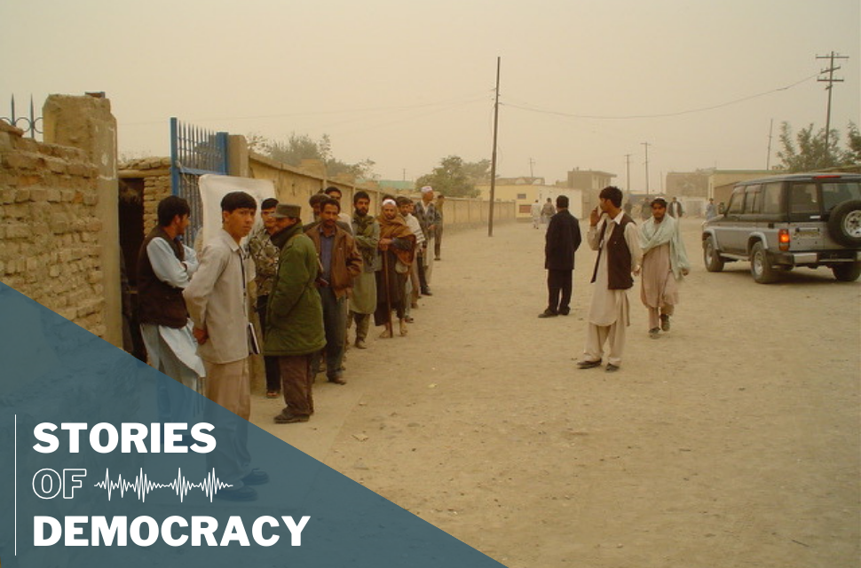 Street scene in Kabul outside of the Loya Jirga.