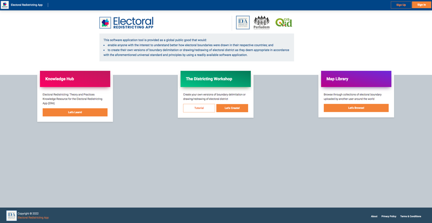 Electoral Redistribution Application (ERA)