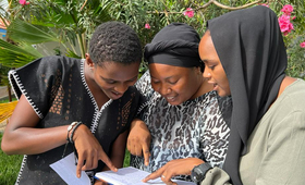 Young people discussing the issue of women's empowerment. Photo Credit: UNFPA Gambia