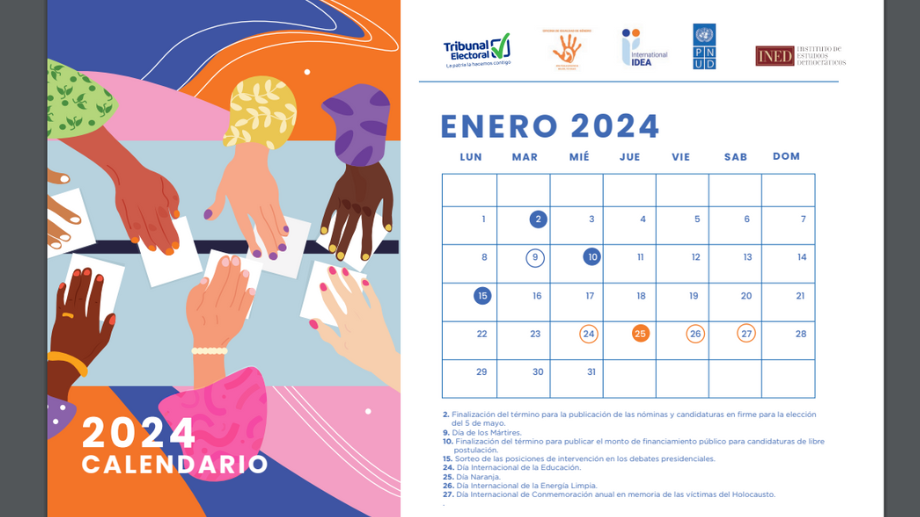 Calendario político electoral de género 2024 - Panamá - Enero