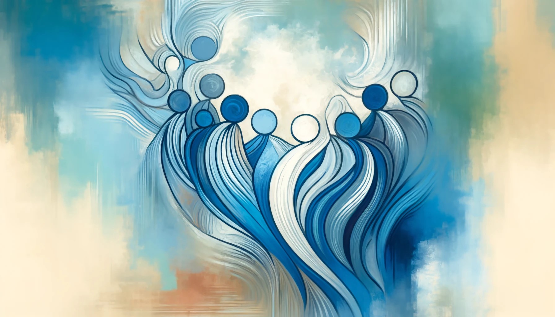 An abstract image symbolizing the concept of reconciliation.