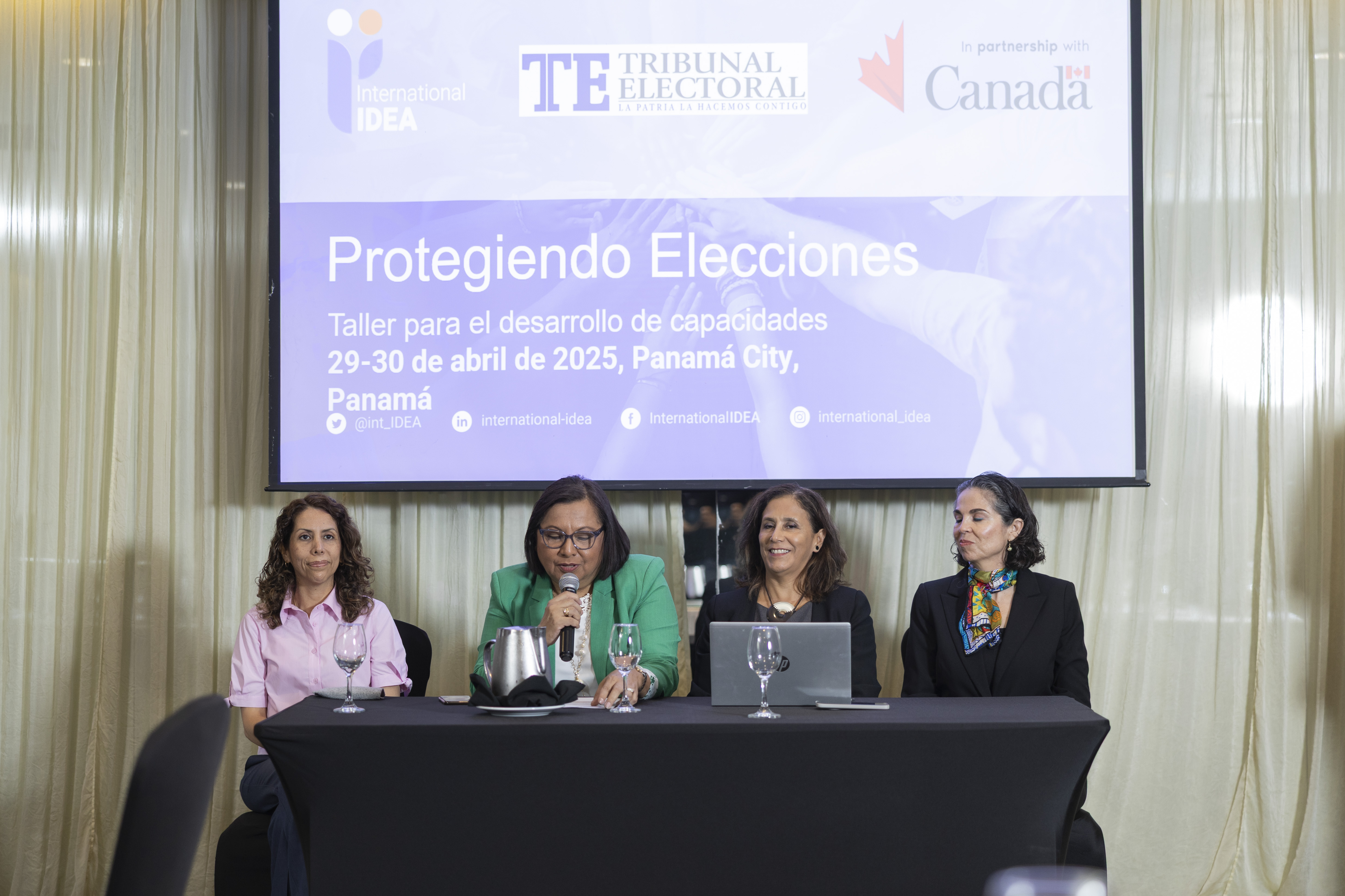 Protecting Elections Capacity Development Workshop in Panama City, Panama, 29-30 April 2025. 