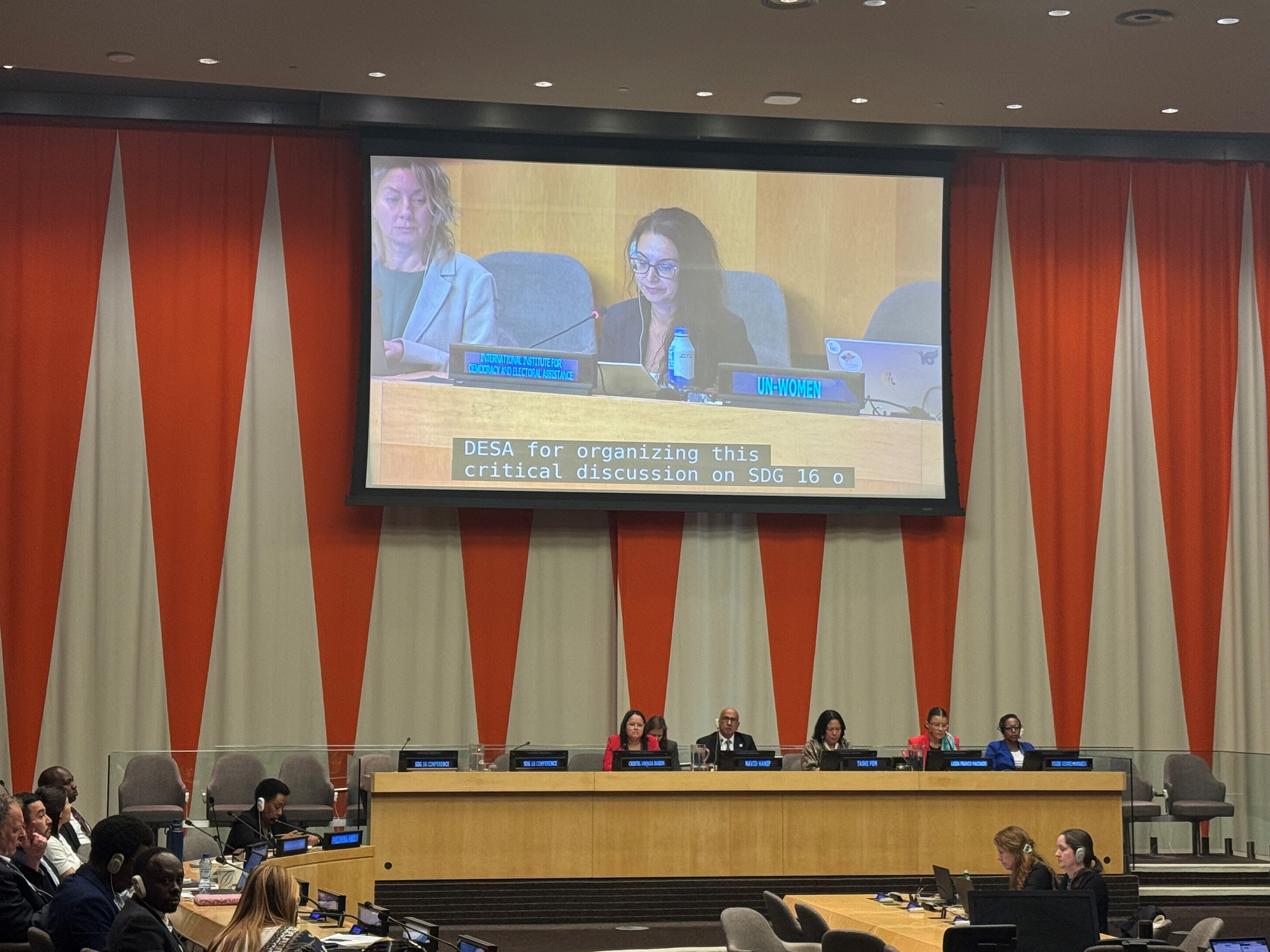 Statement delivered by Ms. Annika Silva-Leander, Head of North America and Permanent Observer to the UN, International IDEA