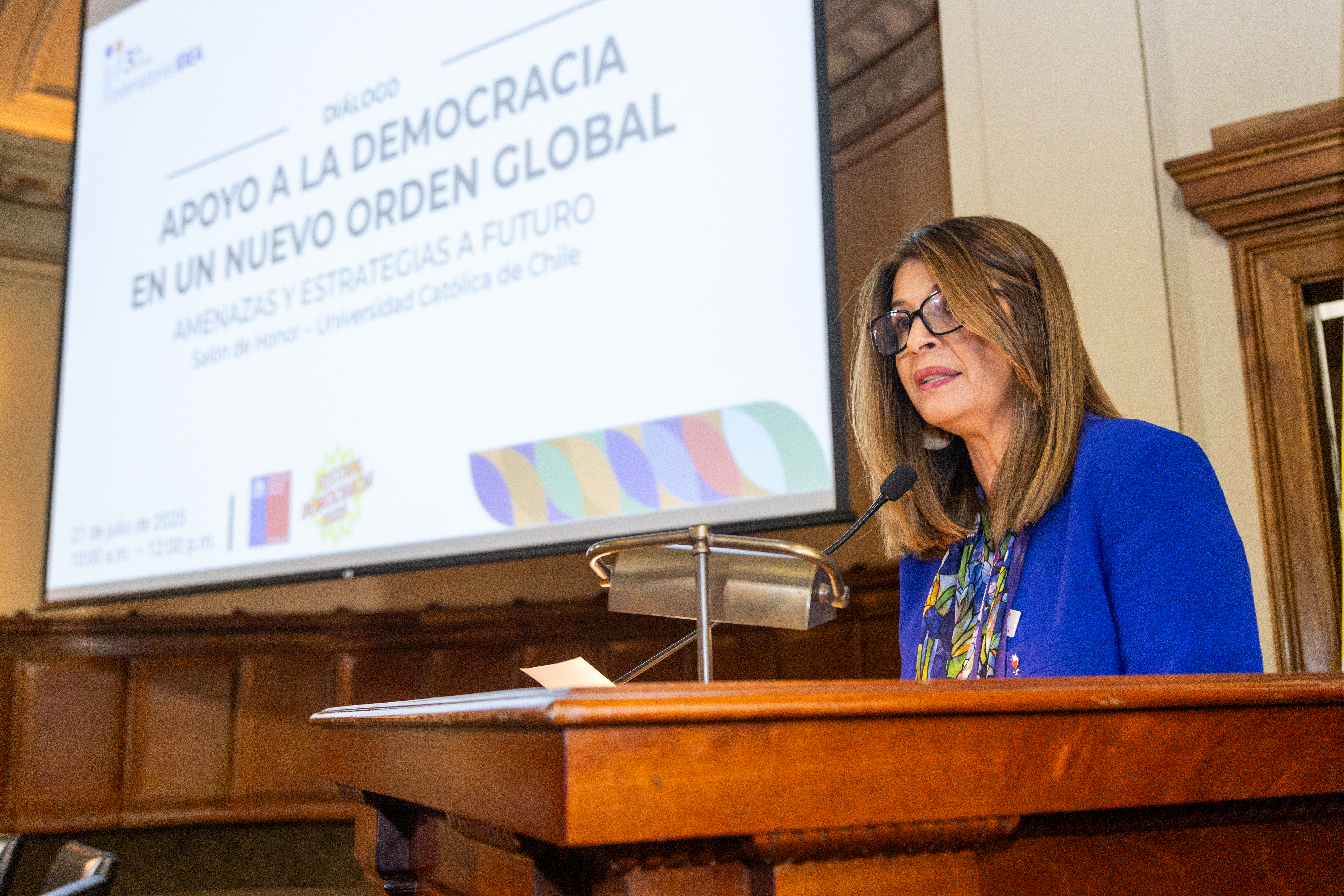 Marcela Ríos Tobar, Directora Regional de IDEA Internacional para América Latina y el Caribe.
