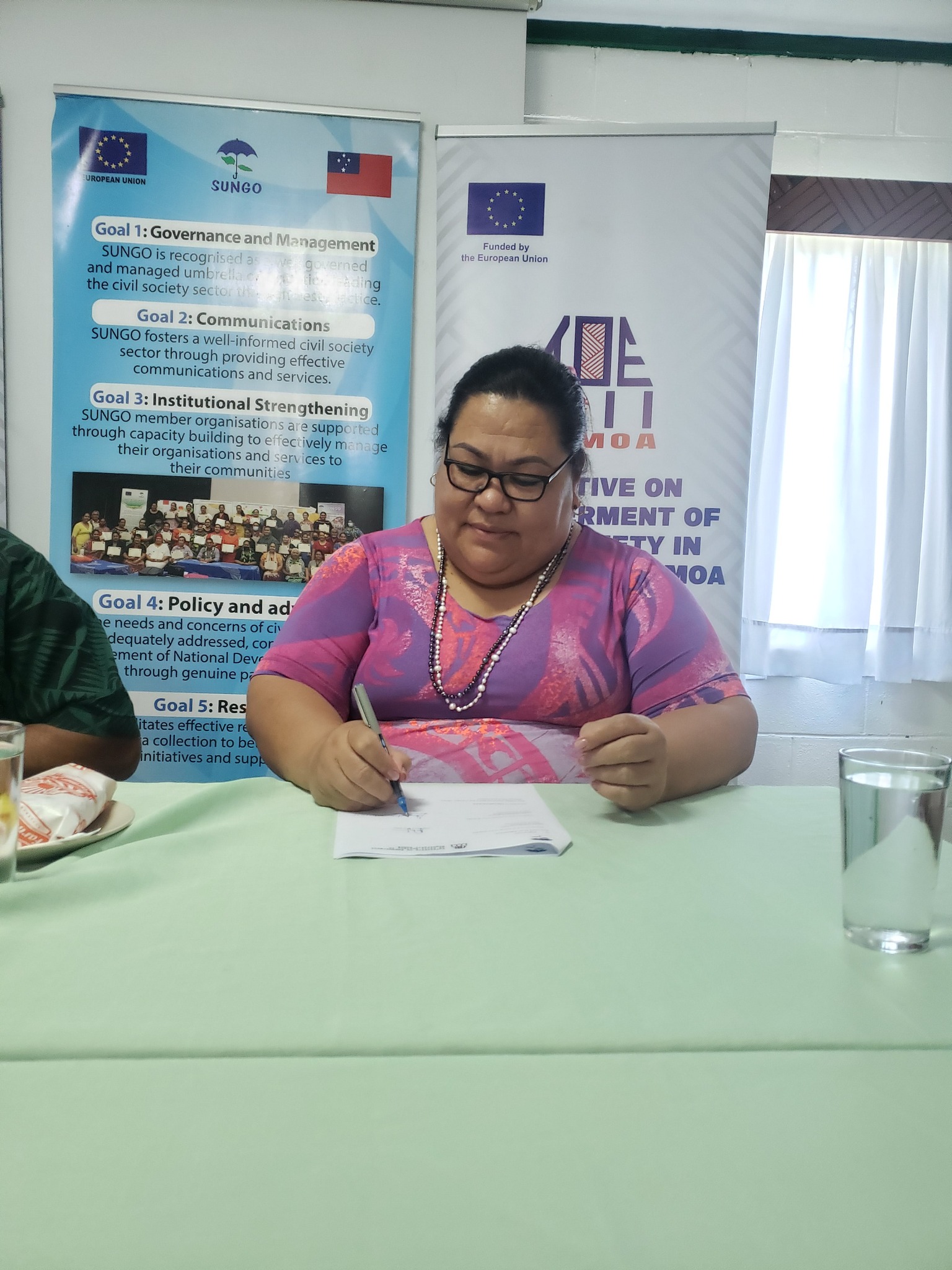 The signing marks the official commencement of the project’s collaboration with SUNGO and WIBDI in Samoa.