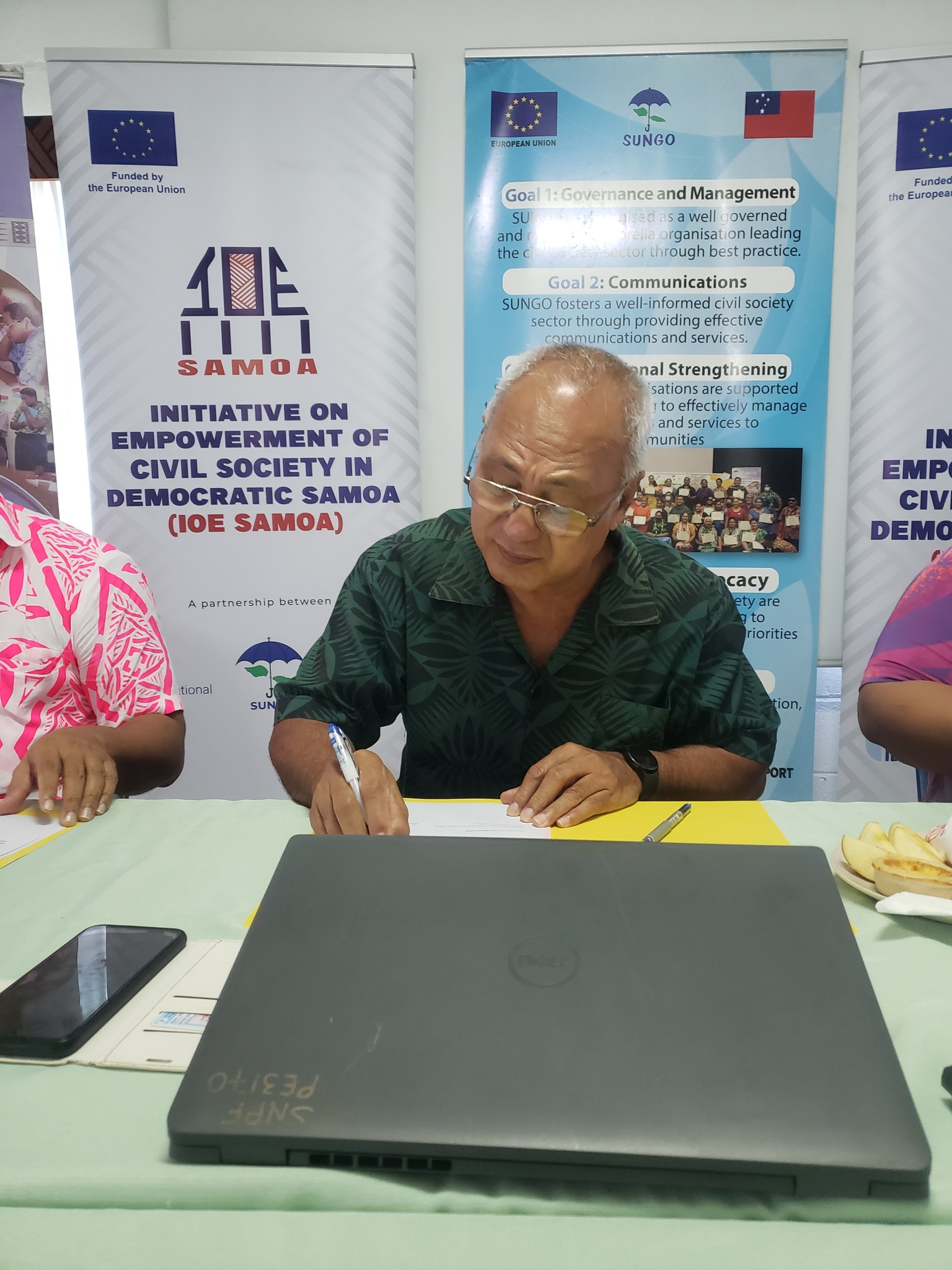 The signing marks the official commencement of the project’s collaboration with SUNGO and WIBDI in Samoa.