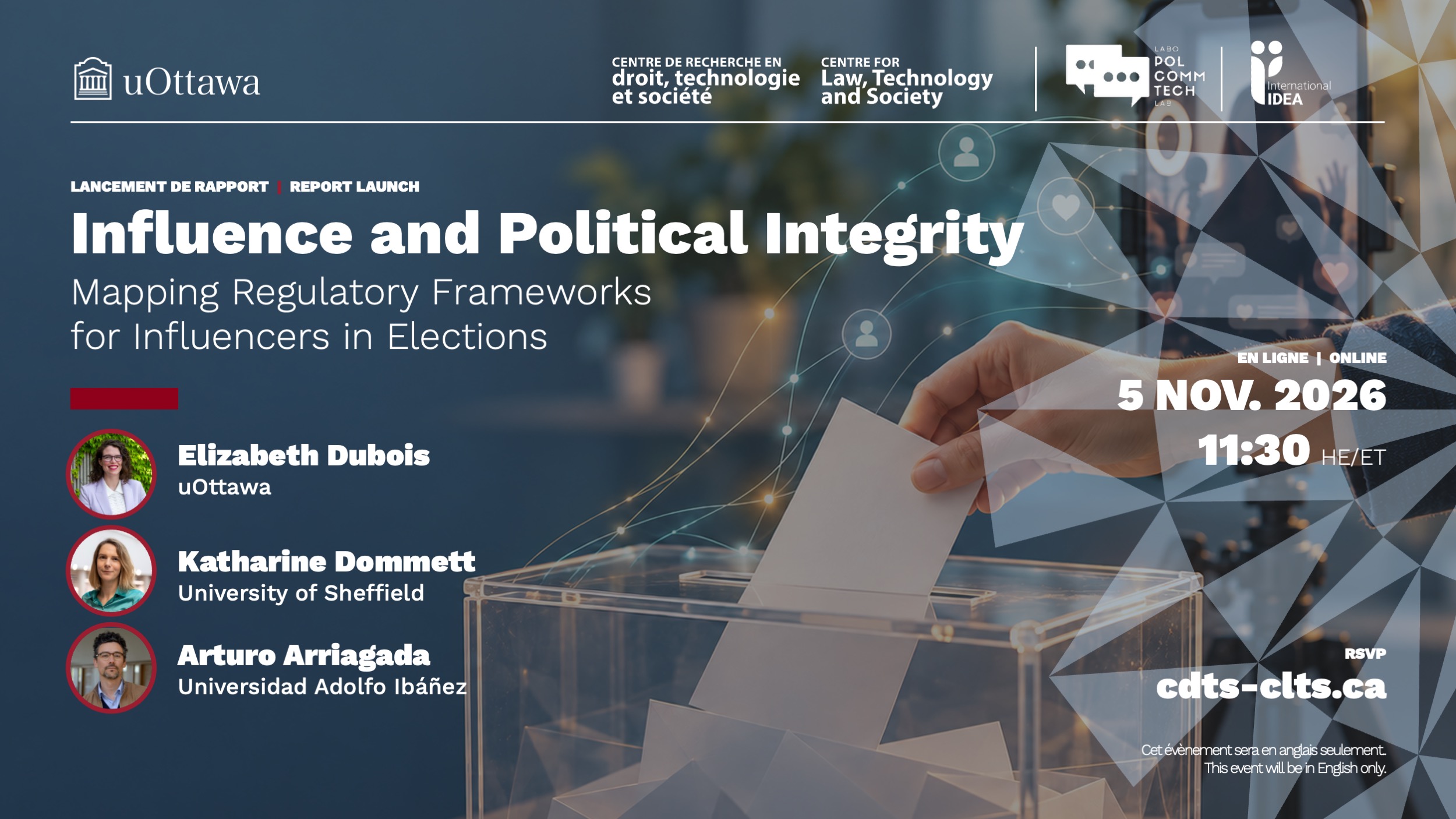 Launch of Influence and Political Integrity: Mapping Regulatory ...