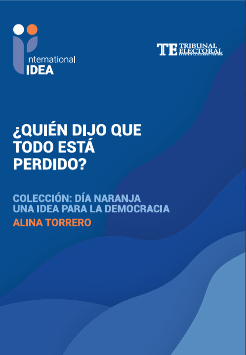 Portada de la publicación «¿Quién dijo que todo está perdido?», de Alina Torrero, colección Día Naranja.