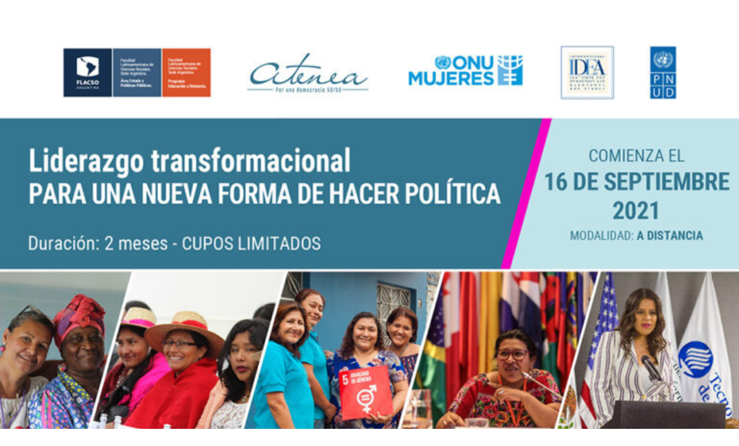 Cartel con mujeres lideres de diferentes países de América Latina