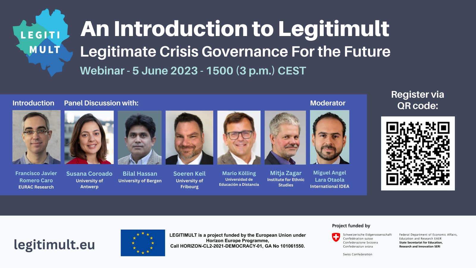 LEGITIMULT Panel Discussion: Legitimate Crisis Governance for the Future - Vimarsana News