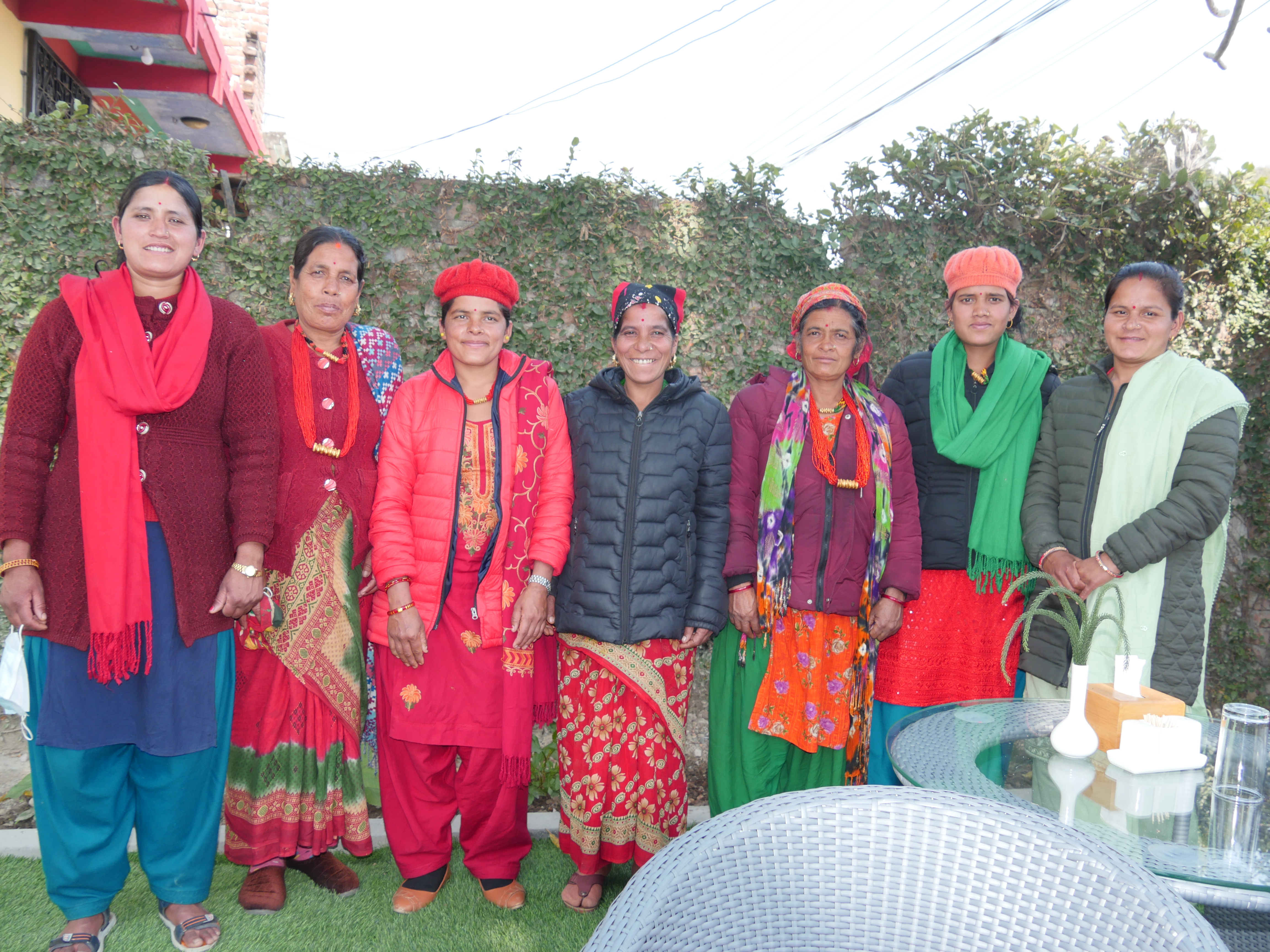Figure 4: Female local government representatives of Shiwalaya Rural Municipality posing after the programme 