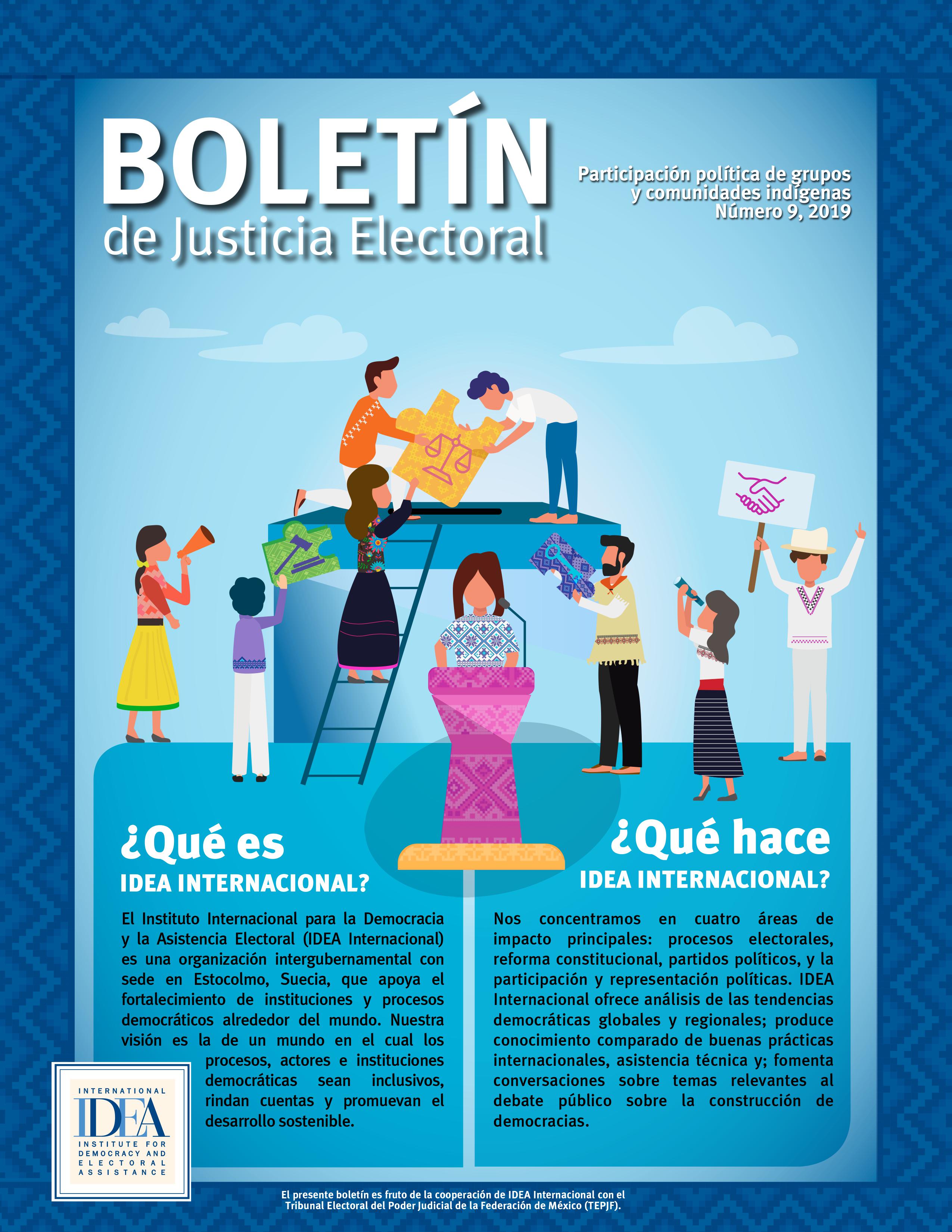 Portada del Boletín de Justicia Electoral