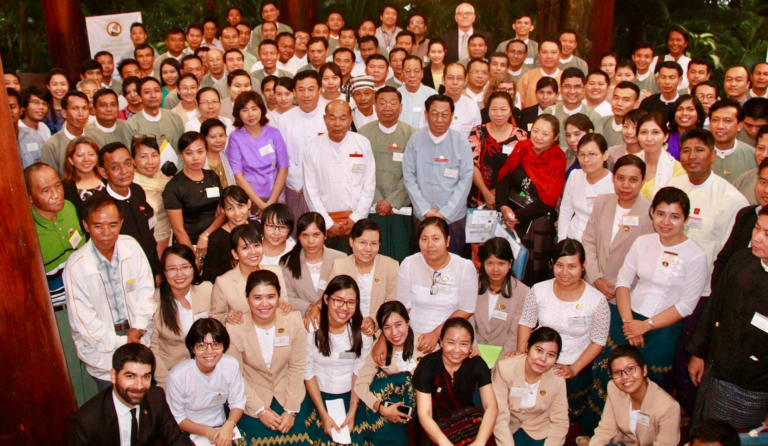 More than 140 delegates attended the two-day Post-Election Review Conference. Photo Credit: U Tun Naing Oo, UEC Deputy Director