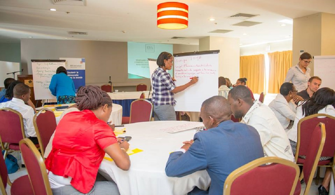 Training on results-based management, transparency and accountability to female mayors in Haiti, April 2017