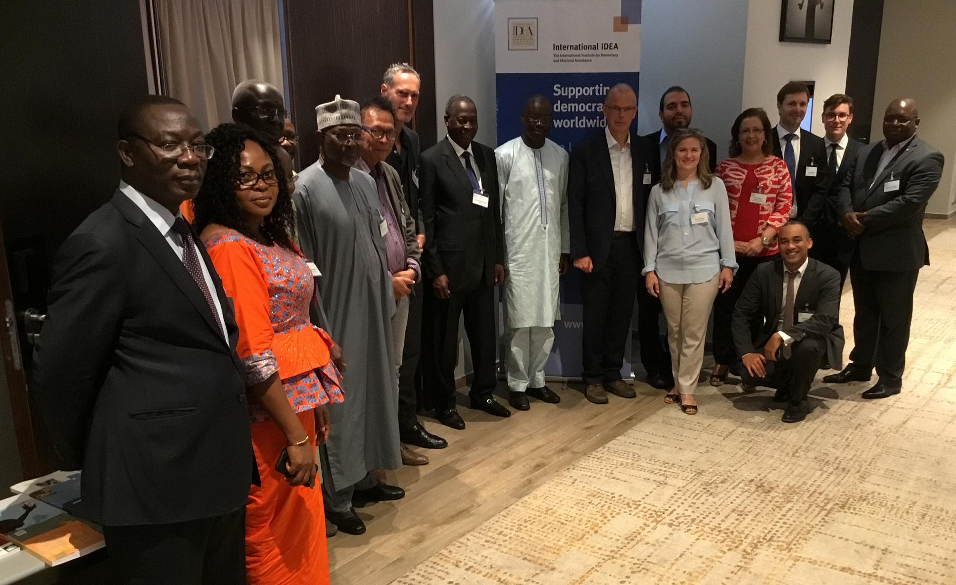Group picture of the participants to the ‘Timing and Sequencing of Elections: Overcoming Authoritarianism and Deep Political Crises’,13-14 September 2017, Dakar, Senegal. Photo credit: International IDEA