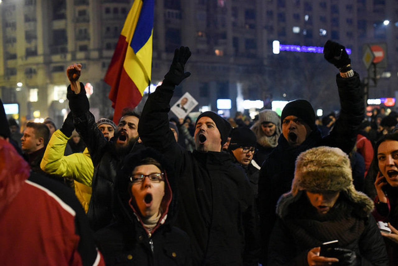Bucharest Protest 2017. Photo credit Paul Arne Wagner