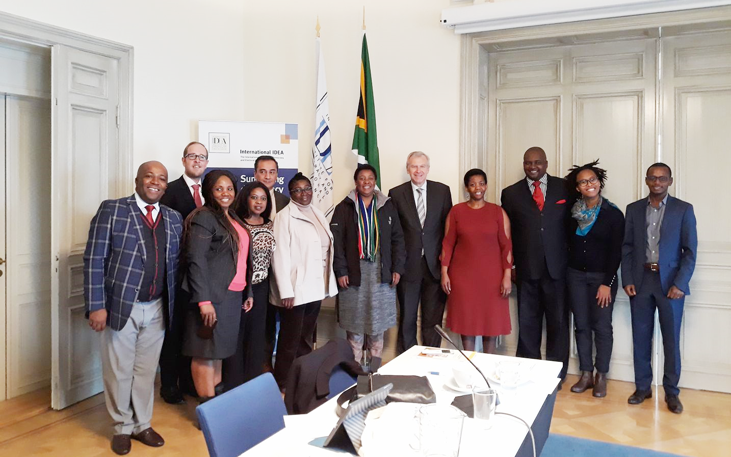 The Secretary-General with the Delegation of South Africa's Gauteng Provincial Legislature. Photo credit: International IDEA