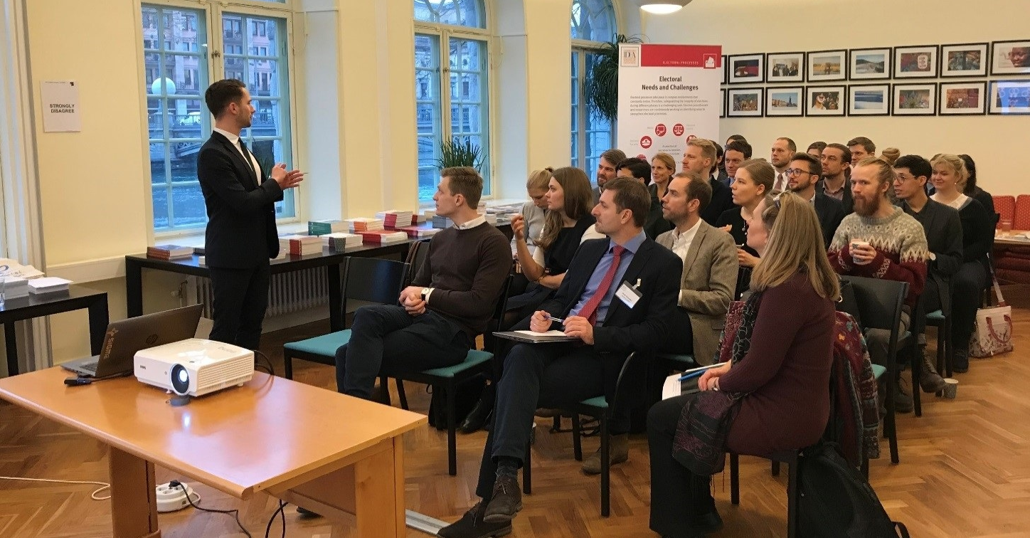 Young Diplomats, IDEA HQ in Stockholm, 11 January 2018. Photo credit: International IDEA/Jasmin Sadeghvaziri