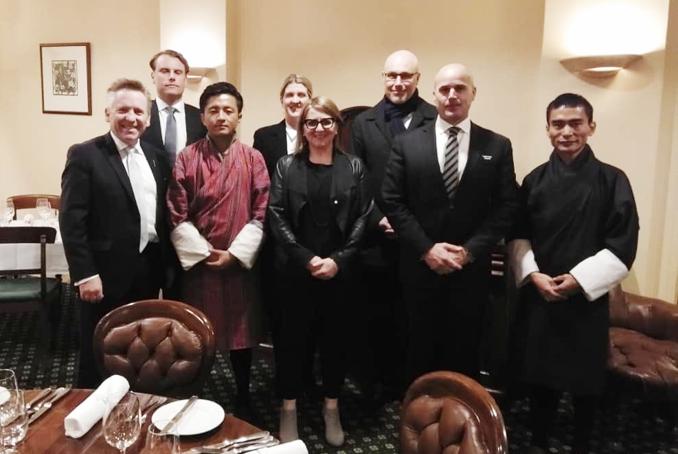 Fellows with Mr Shane Donnelly, Clerk of the House of Assembly and Mr David Pearce, Clerk of Legislative Council and Staff. Photo credit: International IDEA