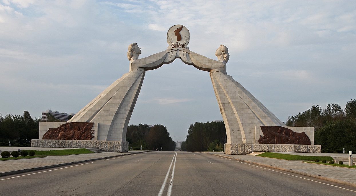 Reunification monument, North Korea. Photo credit: Roman Harak@flickr