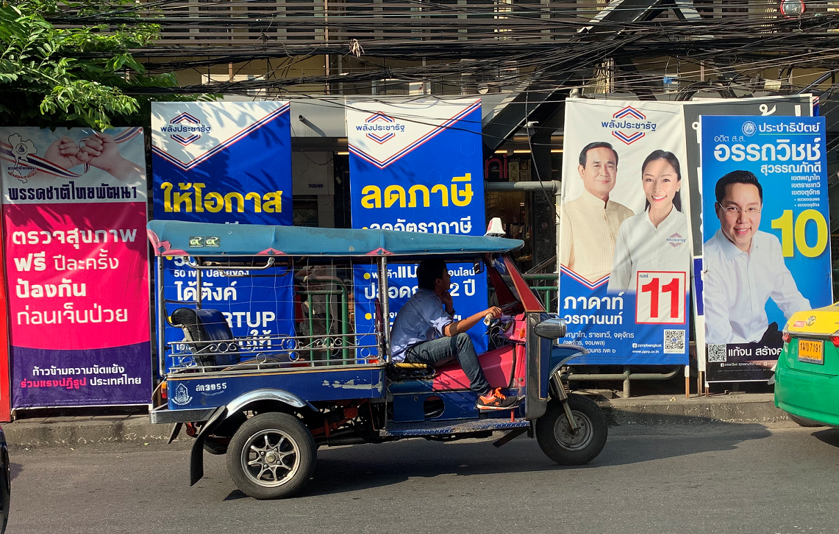 Campaigning is very much happening along the streets of Bangkok. Image credit:  Adhy Aman, International IDEA