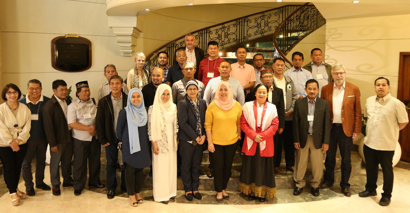 Dr Cheryl Saunders with members of the Bangsamoro Transition Authority. Image credit: International IDEA. 