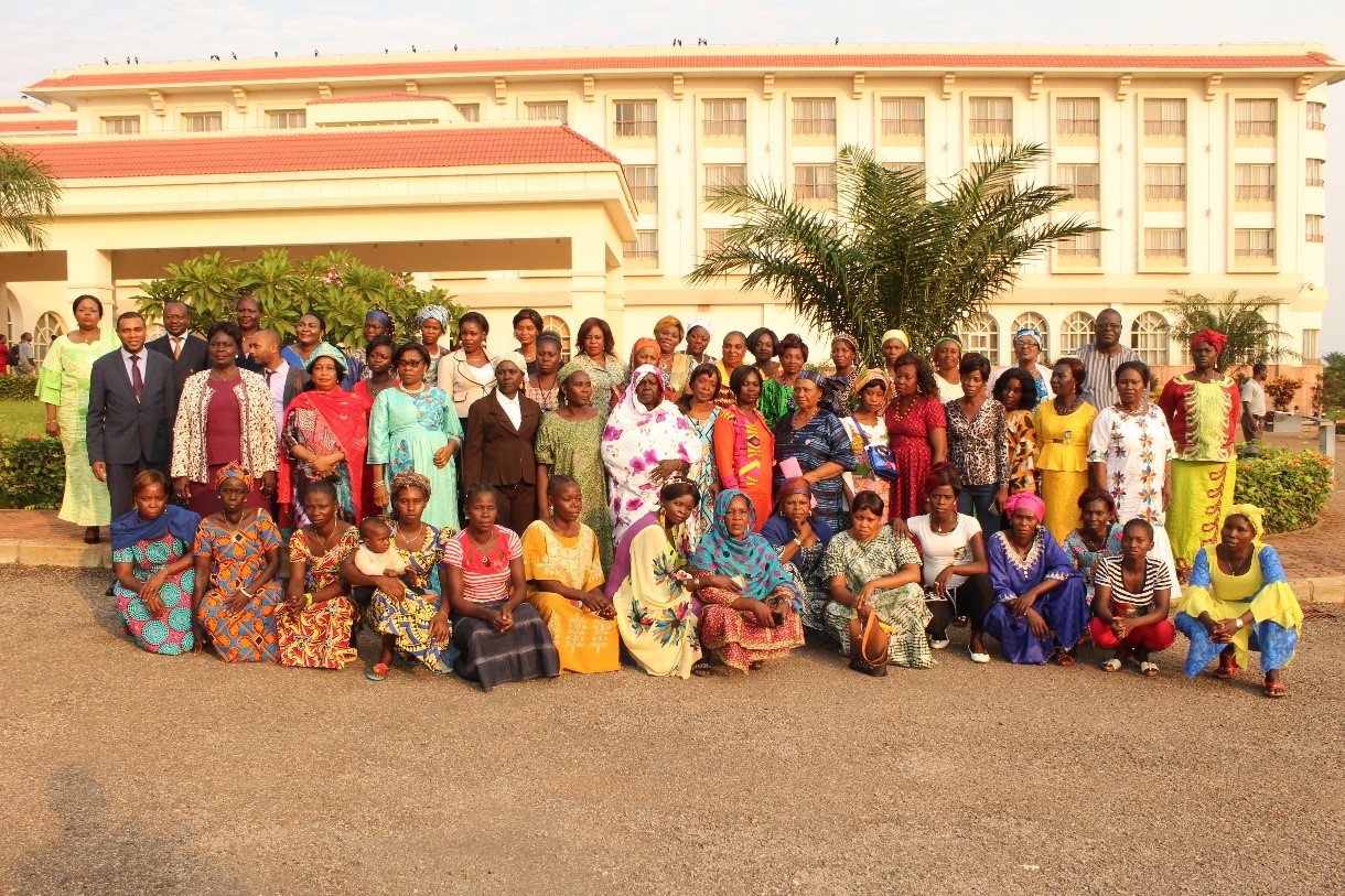 Participants of the ‘Capacity Building Workshop for Women Leaders for a gender-sensitive Implementation of the Political Agreement for Peace and Reconciliation in Central African Republic’ held in June 2019 in Bangui. Photo credit: International IDEA