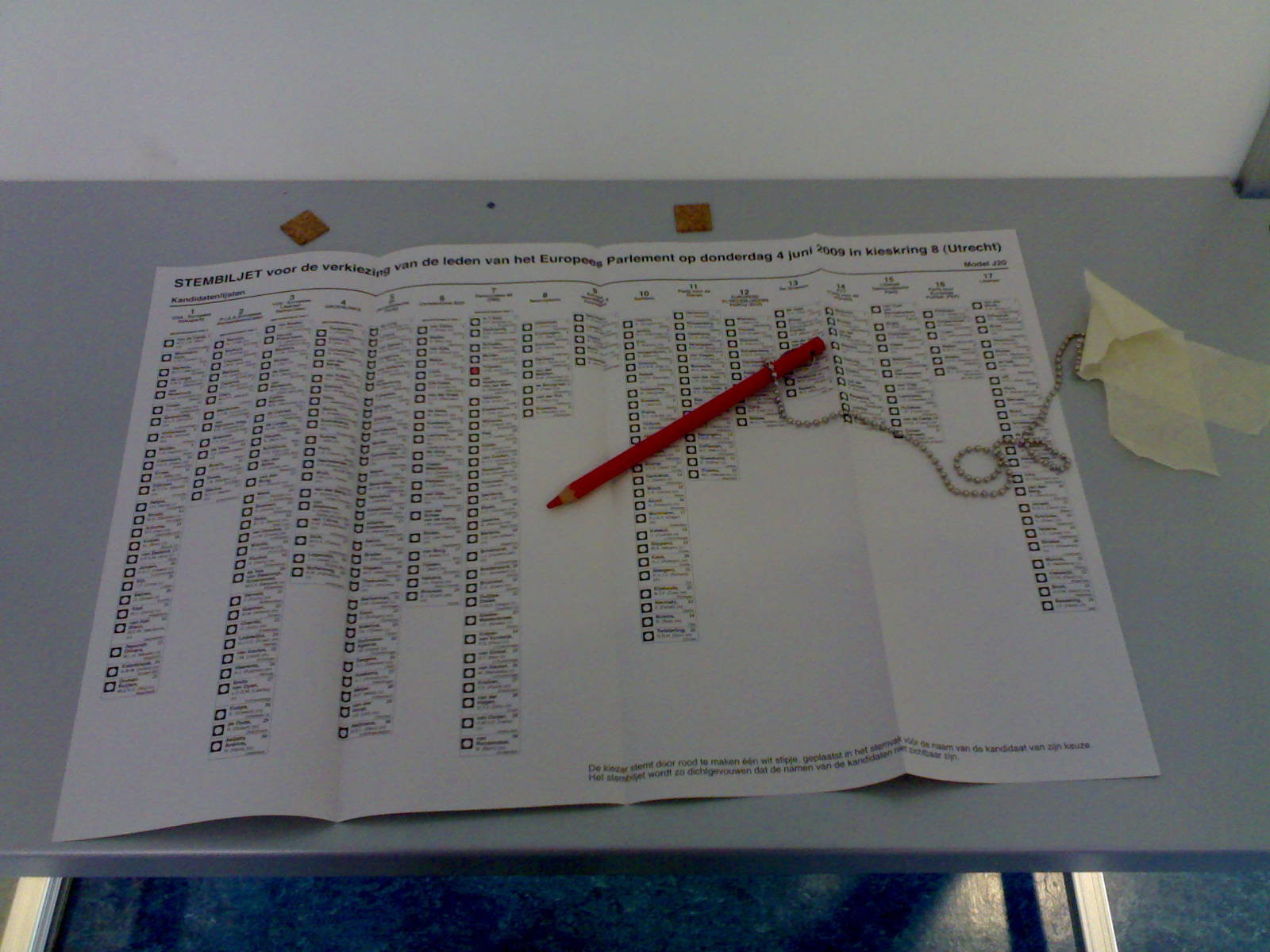 Dutch paper ballot