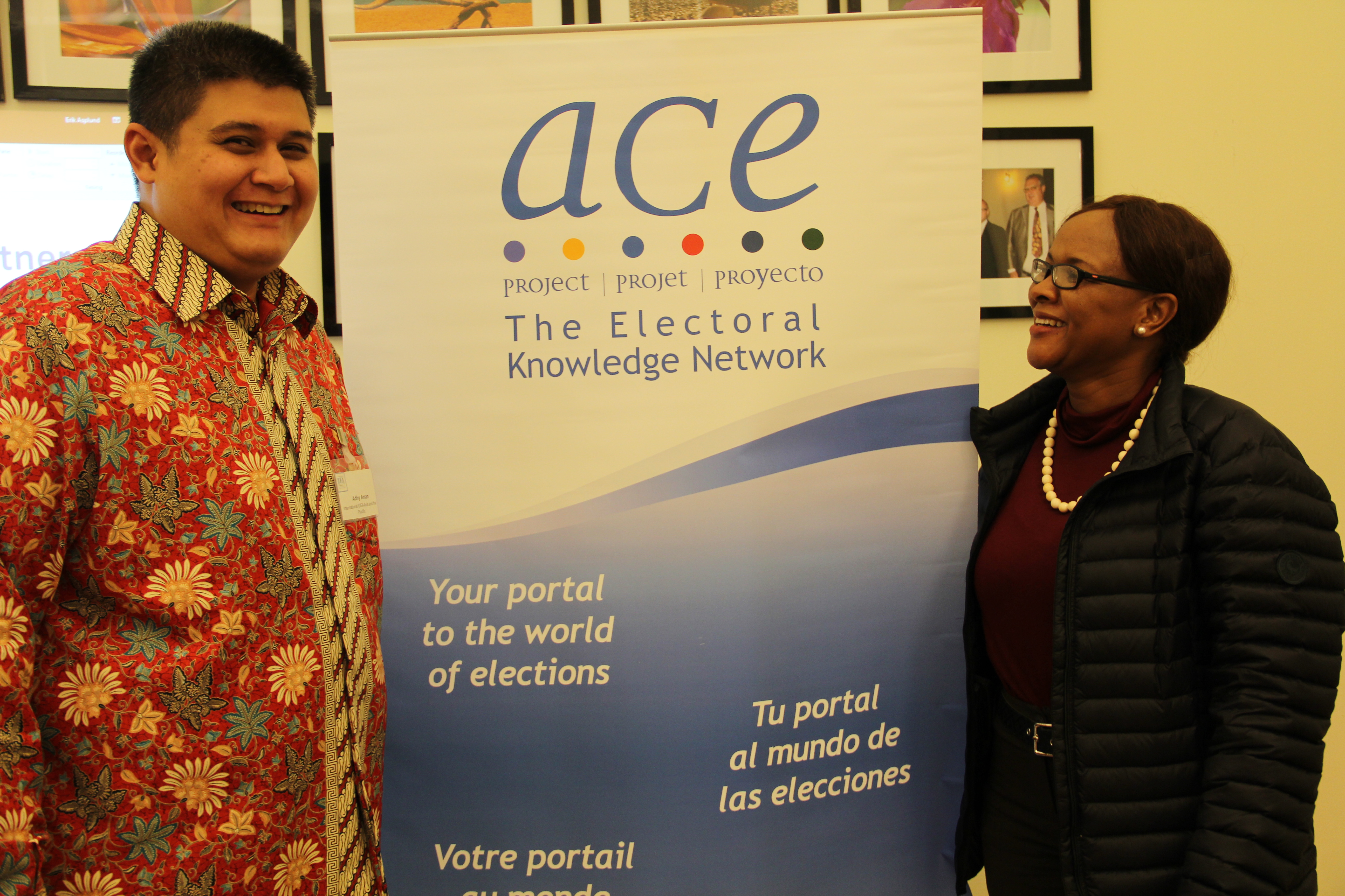 ACE Electoral Knowledge Network 20th Anniversary Reception, Stockholm, 24 January 2018. Photo credit: International IDEA/ Ruby Leahy Gatfield.