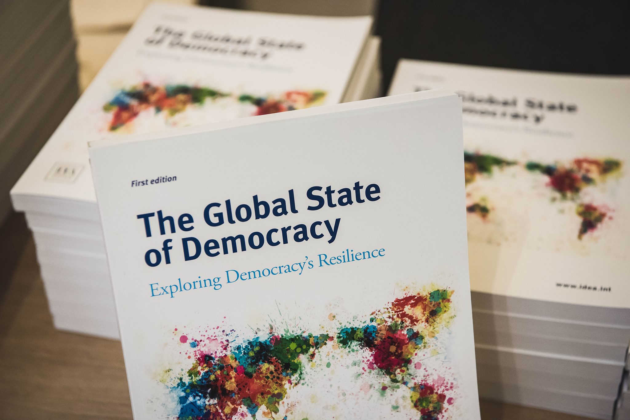 The Global State of Democracy publication. Image: International IDEA / Stuudio Huusmann