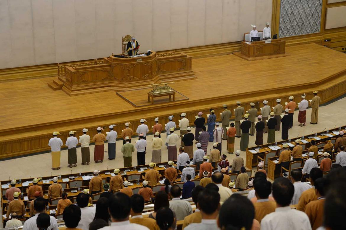 Myanmar's Pyithu Hluttaw (Upper House of Parliament). Source: Wikipedia