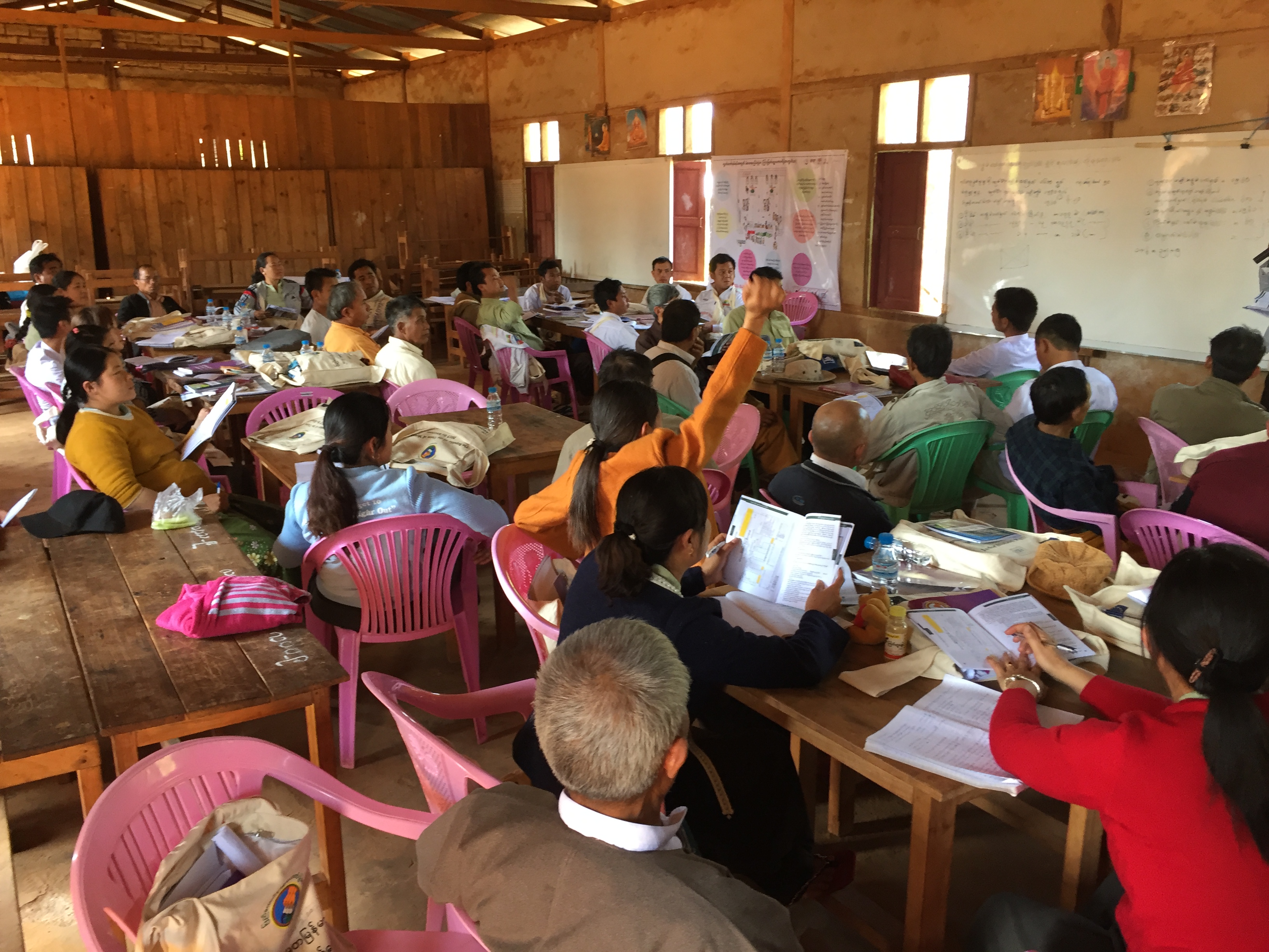 Election officials from the wards and village-tracts of Kyethi towship, Shan State, where elections could not be held in 2015 due to continued armed insurgency. Photo credit: Greg Kehailia